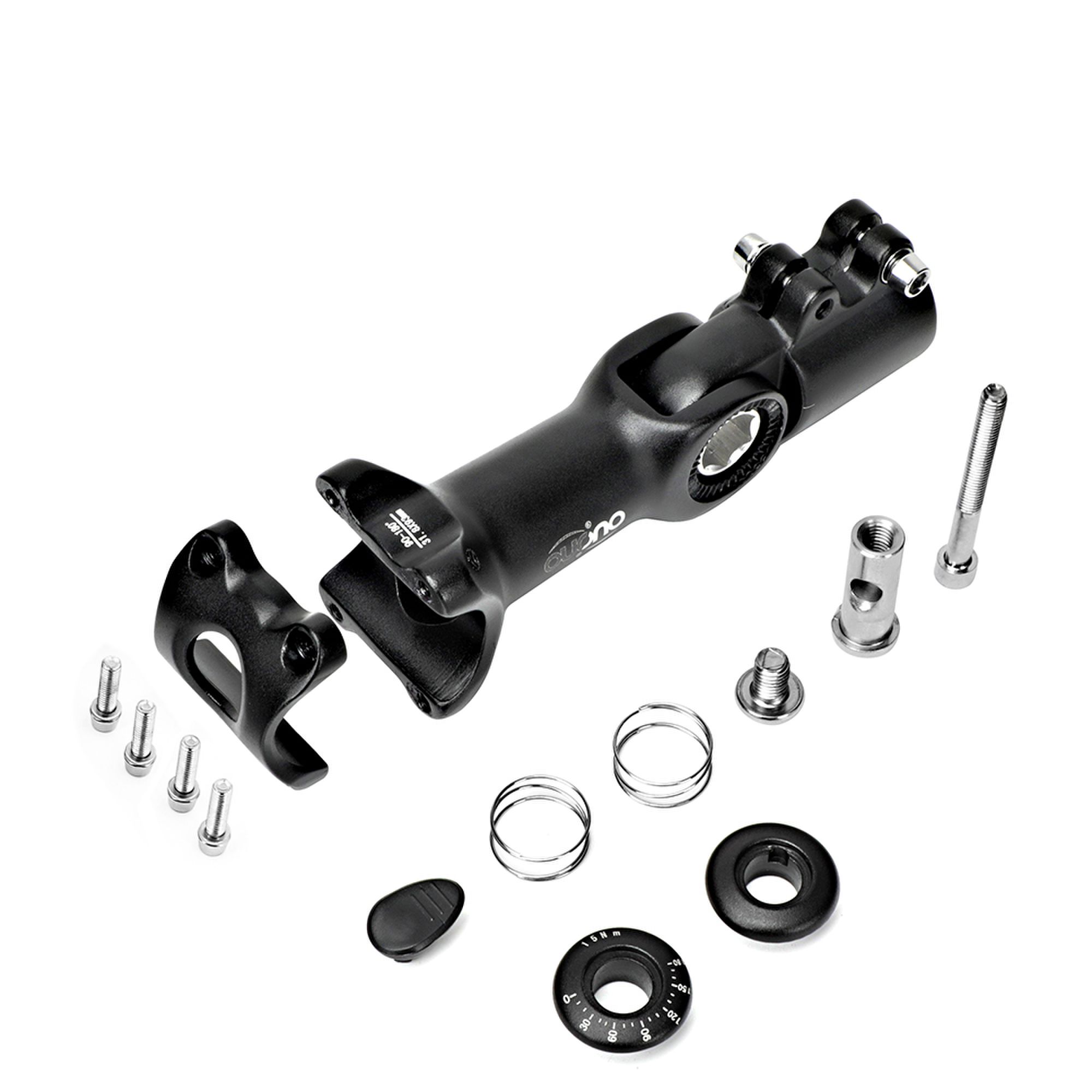 OUO MTB Attacco Manubrio Regolabile MTB potenza bicicletta Tavolo 90-180 Gradi Manubrio Della Bicicletta estensore 25.4/31.8mm Giù Stelo Estensione Doppio Blocco