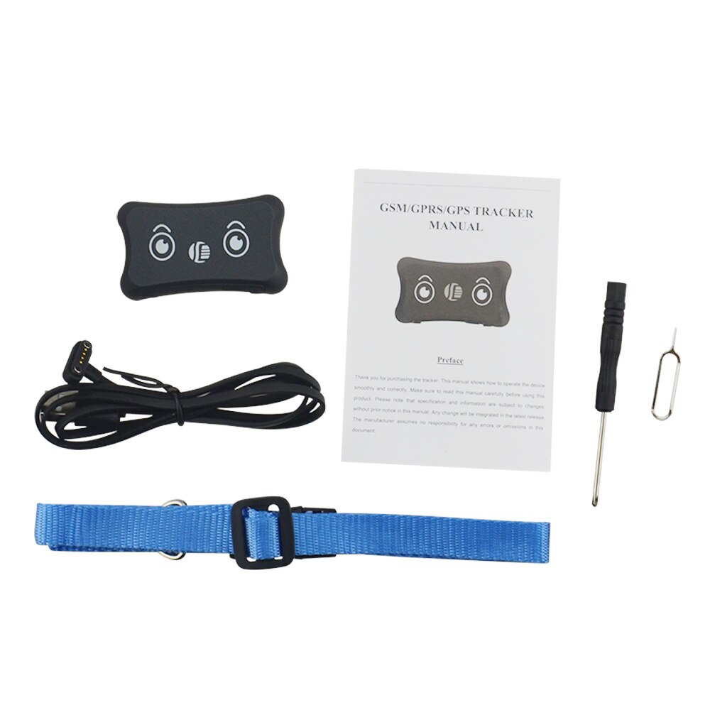 TK200 Mini rastreador GPS para mascotas a prueba de agua IP66 rastreador GPS para perros/gatos TK200 seguimiento en tiempo real alarma de batería baja localizadores de estilo de coche: No Box