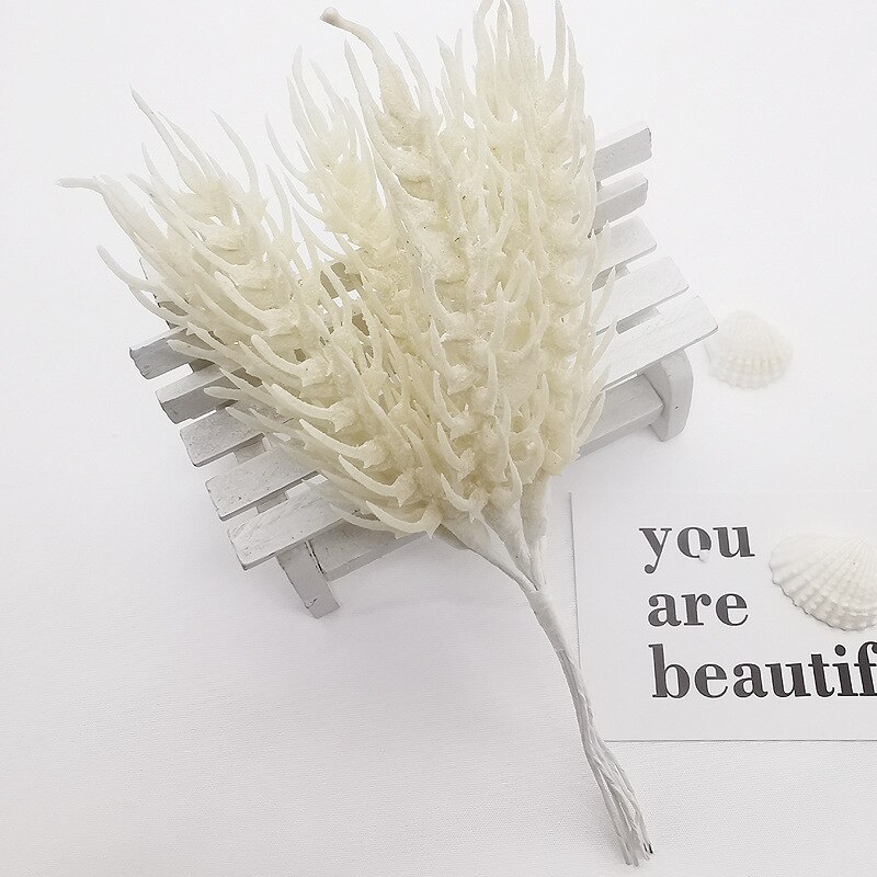 Flores artificiales de plantas de plástico para manualidades, flores decorativas para boda, corona, broche de costura, decoración del hogar, guirnalda de Navidad