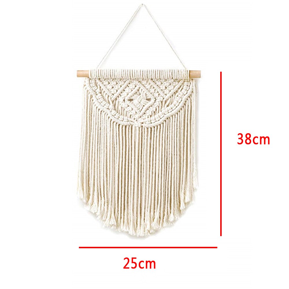 Bohemian Wall Hanging Tapestry Handmade Macrame Knitting Home Decor Apartment Dorm Room Decoration Wall Hanging Tapestry