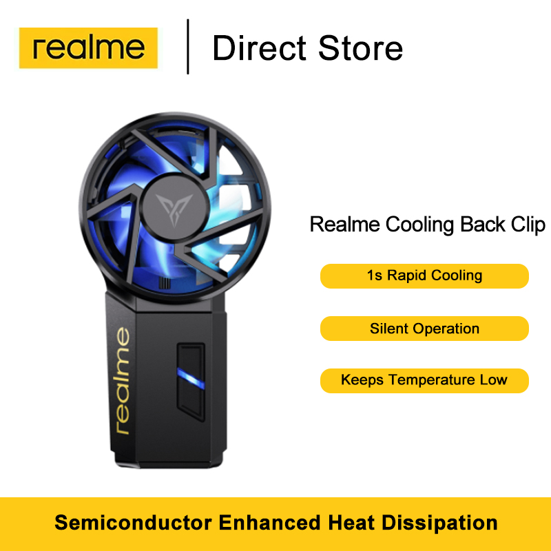 Originele Realme Cooling Terug Clip 1S Snelle Koeling Stille Werking Type-C Opladen Voor Realme Gt X7 Pro q2 Pro 7i