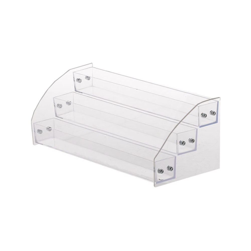 1 to 7 -lags akryl neglelak stativ bordplade display stander klar læbestift holder æteriske olier hylde makeup opbevaring organizer: Tre lag