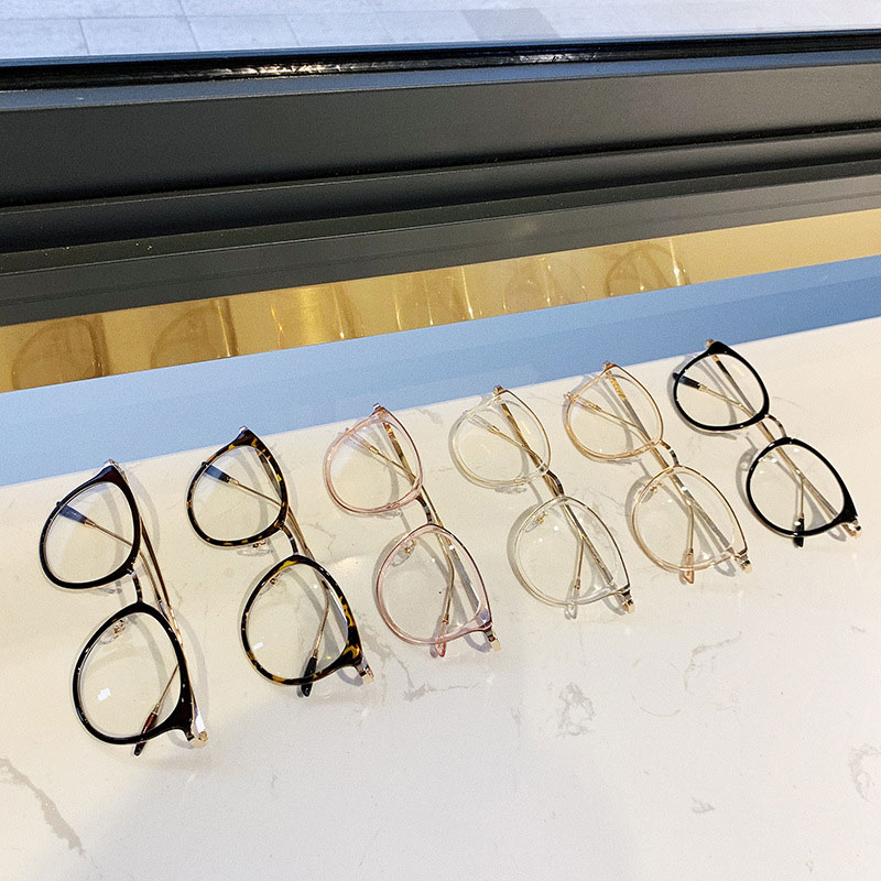 Neue retro Runde Brille Rahmen Metall Brillen Rahmen Für Männer Frauen Flache Spiegel Rahmen unisex Vision Pflege Brillen Rahmen