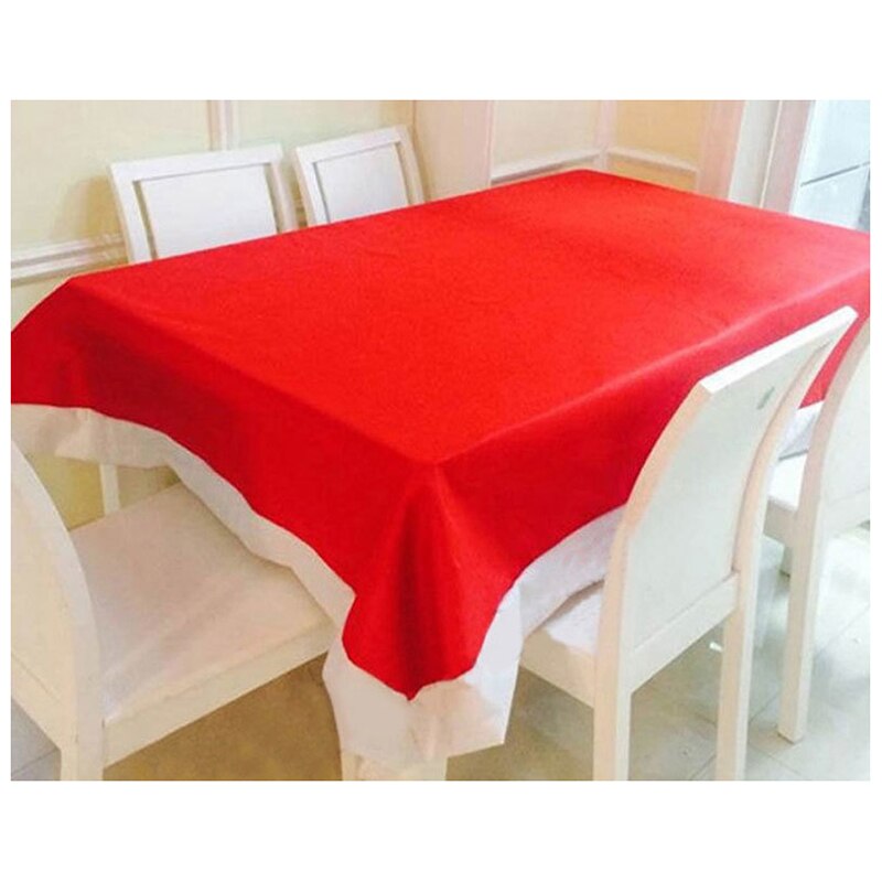 1,3x1,8 m Weihnachten Tisch Tuch Rot Rechteck Tisch Abdeckung Home Hotel Party Decor