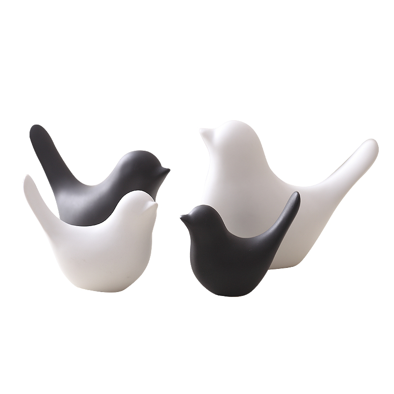 nordisch Kreative Weiß Keramik Vogel Figuren Heimat Dekoration Zubehör Party Handwerk für Wohnzimmer verwöhnen Hochzeit Ornamente
