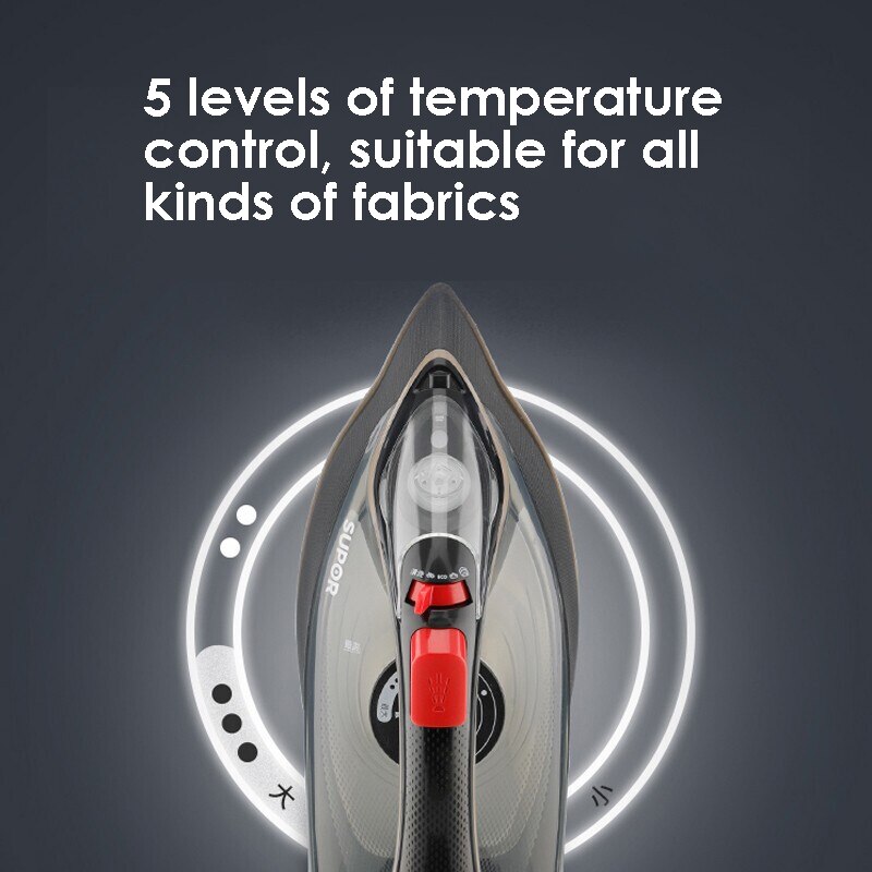 SUPOR 220V Electric Steam Iron Household Iron Five-speed Temperature Control 2000W High Power Steam Ironing Machine