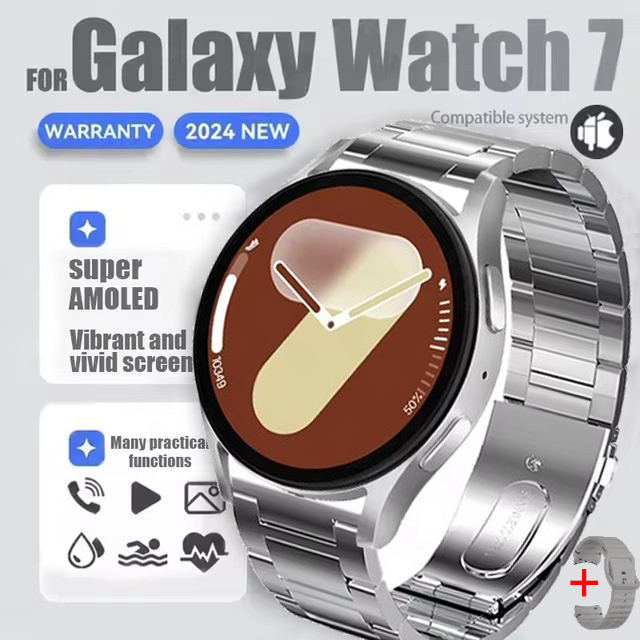 Novo relógio 7 bifosensor de tela ultrapequena para atingir monitoramento de saúde preciso smartwatch gps de dupla frequência para ios androide: Prateado