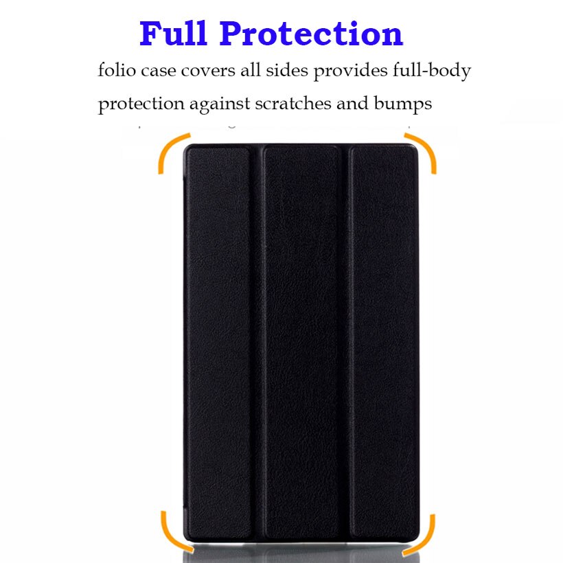 PU Leather Tablet Case for Sony Xperia Z3 8" - Shockproof, Anti-Dust Cover + Screen Protector + Stylus