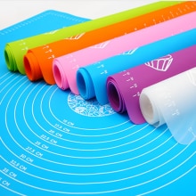 Oversized Siliconen Non-stick Kneden Deeg Maken Gebak Antislip Mat Met Schaal Siliconen Snijplank Keuken Tool