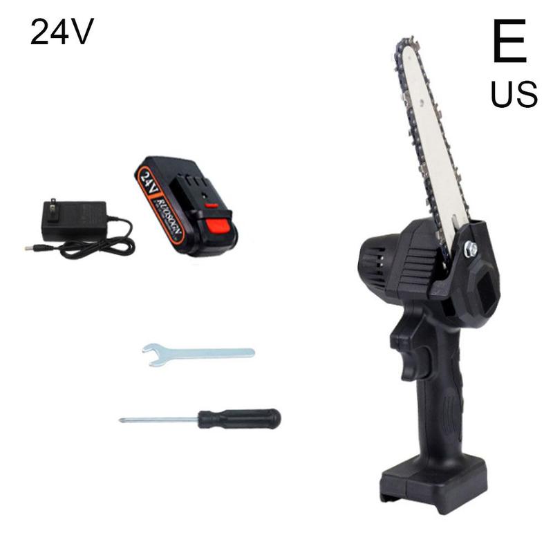 Hand-held Pruning Saw Rechargeable Small 6-inch Mini Electric Woodworking Logging Garden Electric One-hand Saw Saw Chai D7D6: E