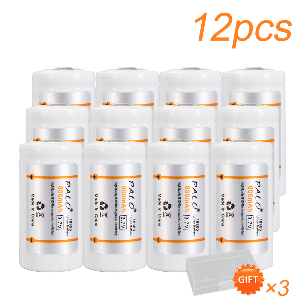 Palo cr123a 800 wiederauf ladbare batterie mah Lithium li-Ion cr123 batterien für LED taschenlampe arlo sicherheits kamera l70: Weiß
