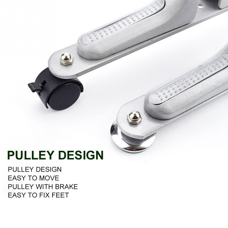 Practical Room Divider Aluminum Alloy Feet Modern Partition Stable Privacy Screen Holder Heavy Duty Easy Install Home Office