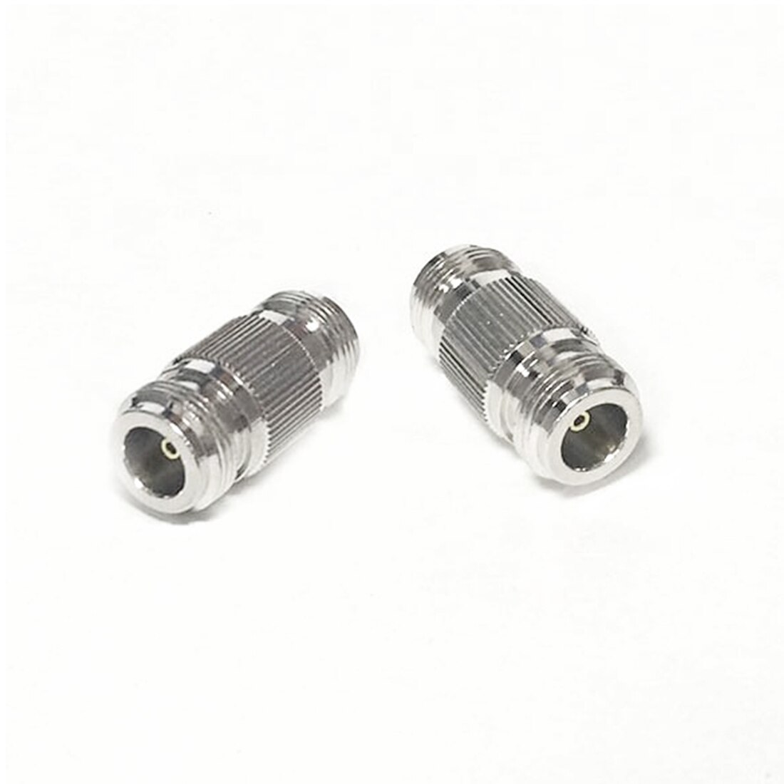 1pc N Weibliche Jack zu N Weibliche Jack RF koax Adapter Konverter Gerade Vernickelt