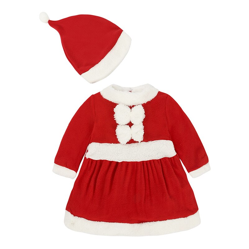 Barnas julekostyme juleforestillingsdress nissedress: 120cm / For jente