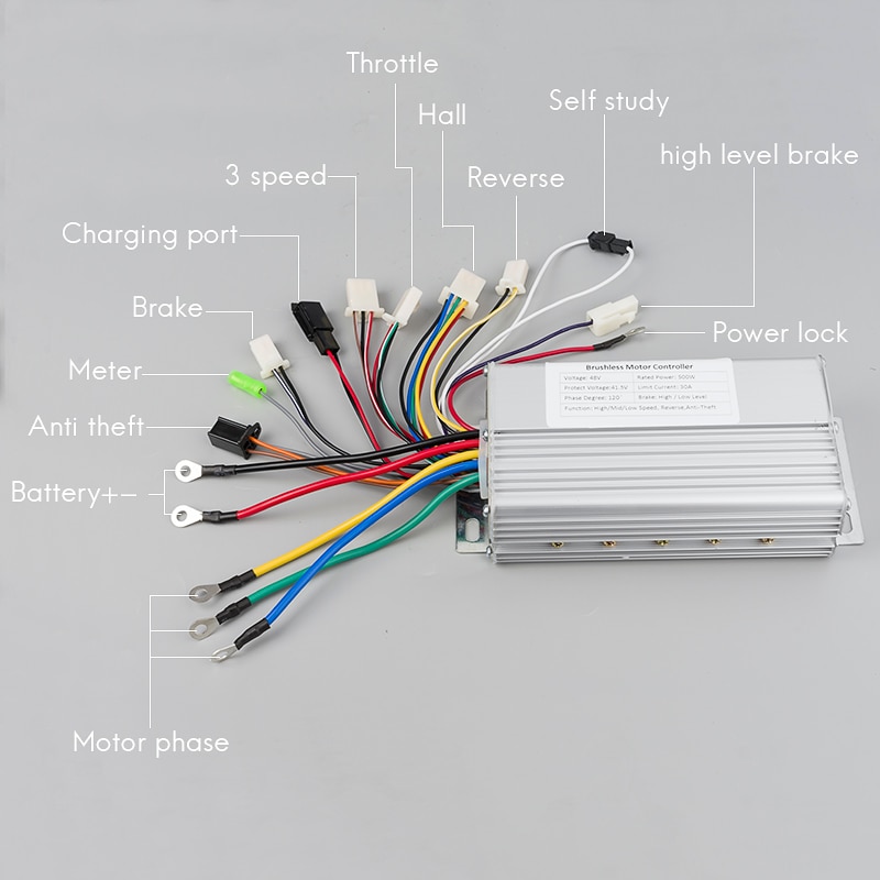 YK89S 36V/48V 500W 26A Brushless DC Motor Controll... – Grandado