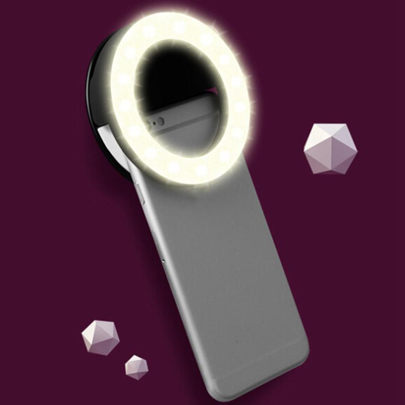 For Phone Len LED Fill Light Portable Universal Selfie Light Flash Lamp LED Light Ring