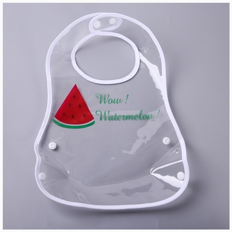 Baby Bib Adjustable Baby Bandana Bibs EVA Waterproof Lunch Feeding Bibs Baby Cartoon Fruit Feeding Cloth for Children Baby Apron