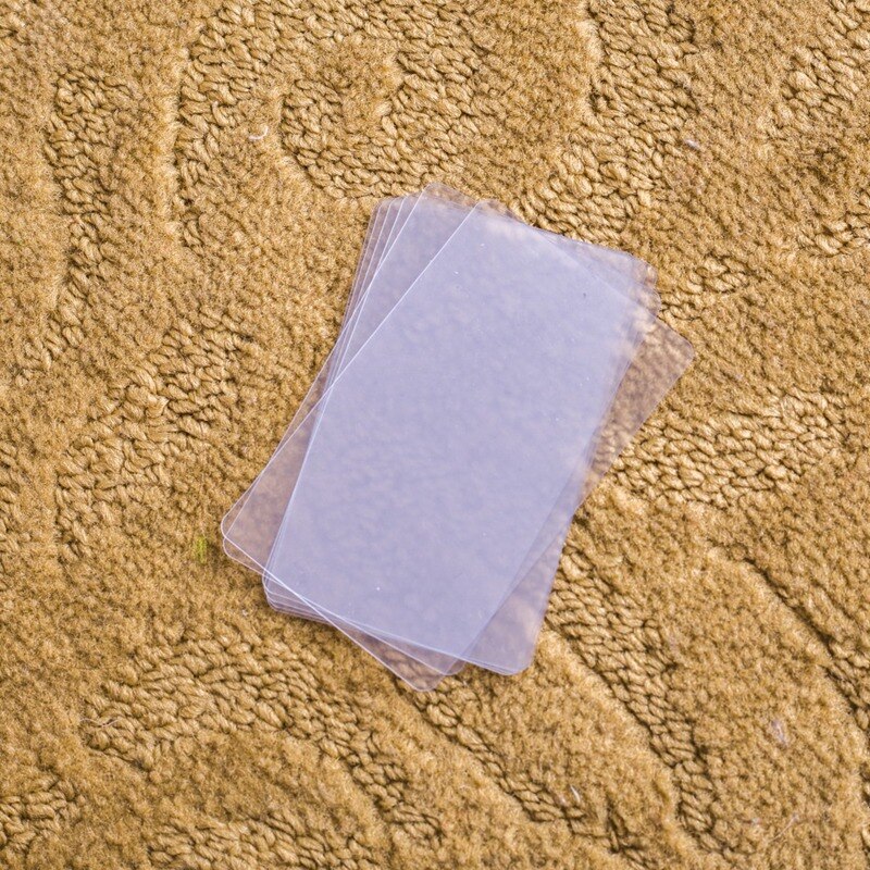 Visittkort 85.5 x 54mm matt plast pvc blankt gjennomsiktig kort uten utskrift