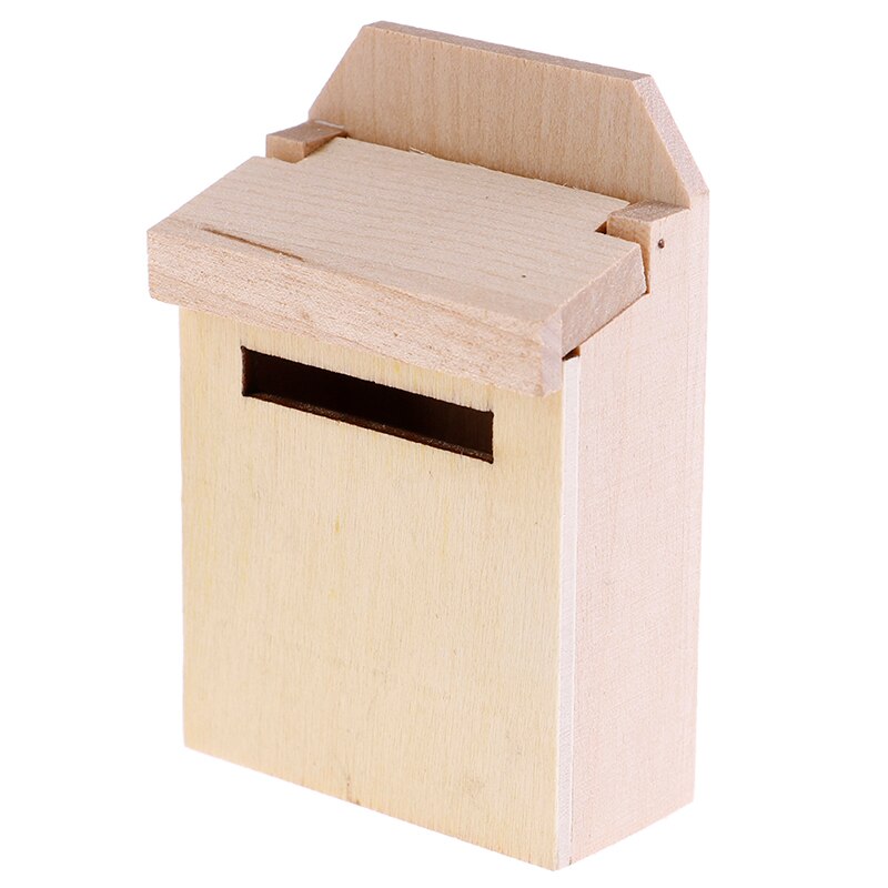 Neue 1/12 Puppenhaus Miniatur Mini Holz Briefkasten Möbel Modell Spielzeug