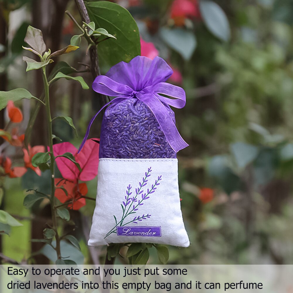 1 Set 12Pcs Lavender Sachet Fragrance Lavender Sachet Style Deep Purple)