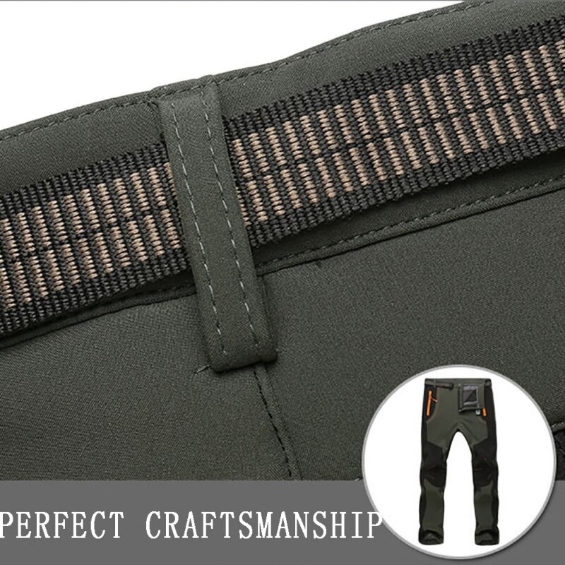 Outdoor heren winddicht waterdicht softshell sneeuwbroek wandelen kamperen wandelbroek herfst winter broek