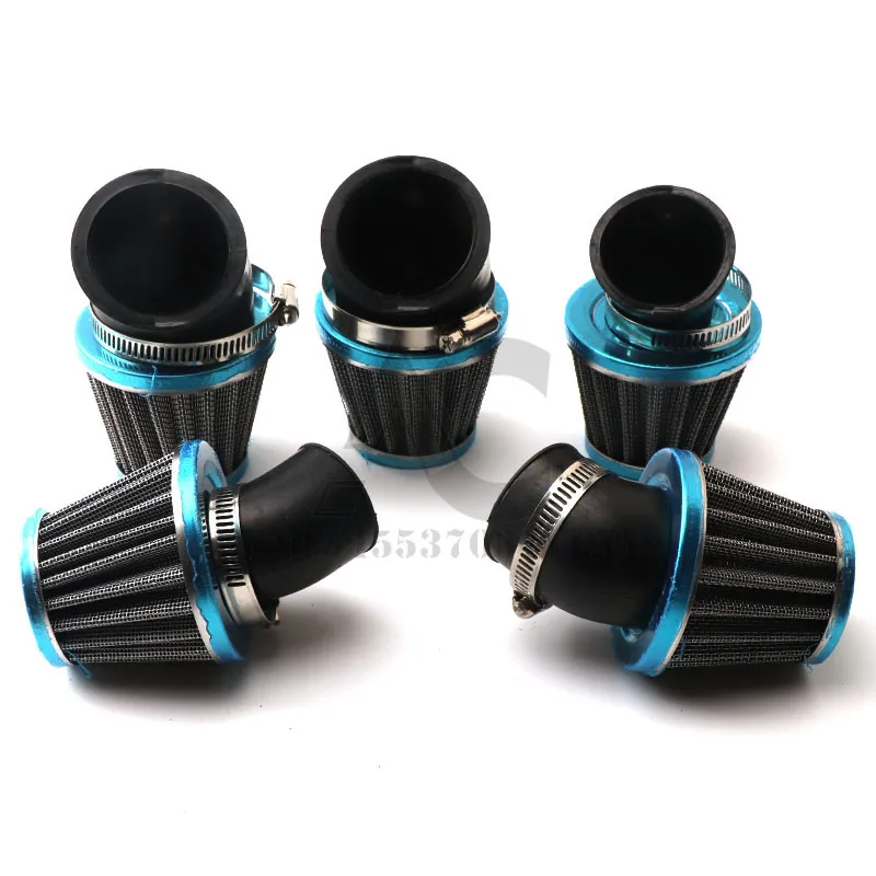 Filtro de aire para motocicleta 35mm 38mm 42mm 48mm 50mm ajuste Universal para 50cc 110cc 125cc 140cc motocicleta ATV Scooter Pit Dirt Bike