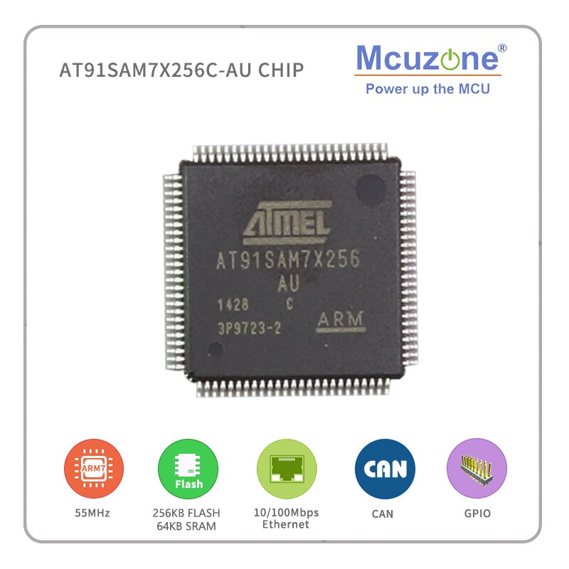 AT91SAM7X256C-AU Atmel ARM7 Chip SAM7X256 7X256 Microchip AT91SAM !