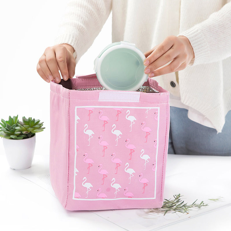 Flamingo tote picknicktassen lunchbox waterdichte thermische isolatie opbergdoos mannen vrouwen kinderen outdoor kamperen strand picknickmand
