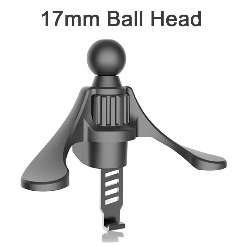 Car Phone Holder Base Universal 17/15/13mm Ball Head for Round Shape Car Air Vent Clip Magnetic Gravity Car Mount Phone Stand: black