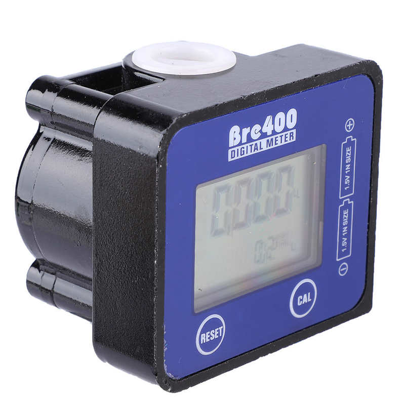 Flow Meter Blue LCD Display High Accuracy Aluminum Alloy Fuel Diesel Flow Meter 1/2 Flow Sensors Meter Flow Measuring Access