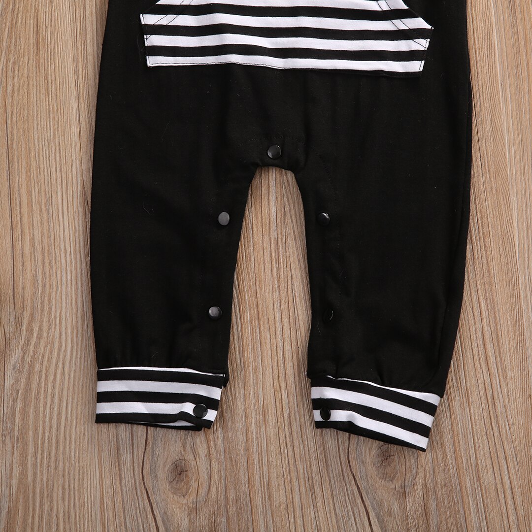 Little Dude Newborn Baby Boy Clothes Summer Short Sleeve Striped Cotton Romper Outfits Toddler Kids Jumpsuit
