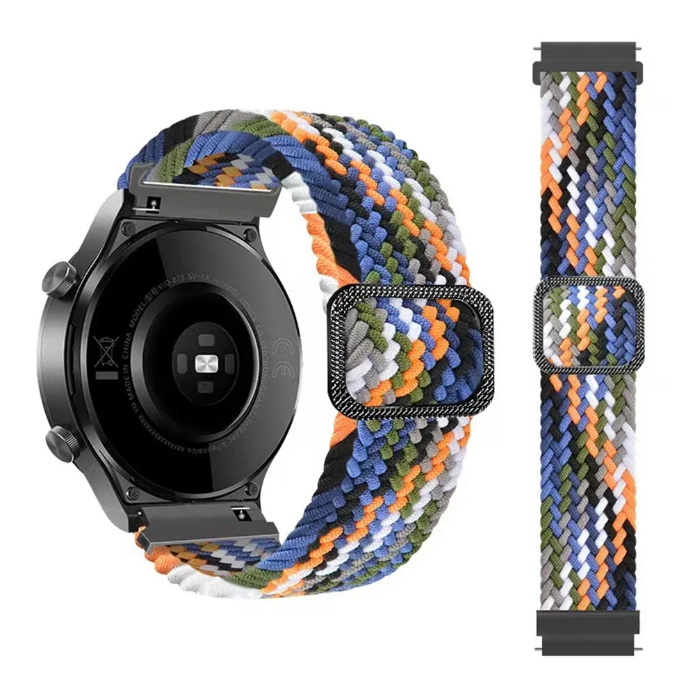 22 20 mm gevlochten nylon lusband voor HUAWEI HORLOGE GT 4 Pro 46 mm band GT 3 2 42 mm HONOR Magic Watch 4 GS 3 Pro ES Correa armband