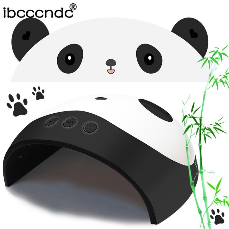 1Pcs Panda Nail Art Cure Lamp Smart Fototherapie Nagels Manicure Tool 36W Led Uv Lamp Nail Lijm Machine uv Nail Art Droger