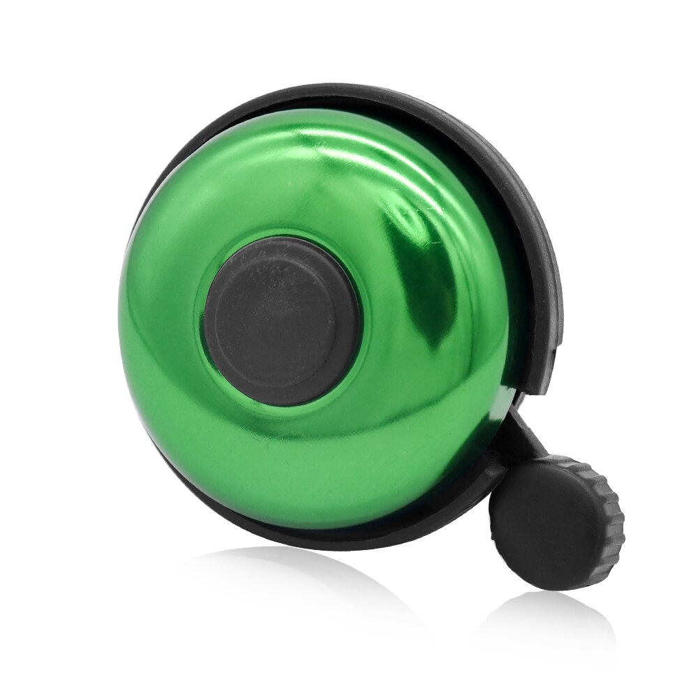 Timbre de plástico para bicicleta de montaña y carretera, alarma de seguridad para manillar, accesorios para bicicleta: Green