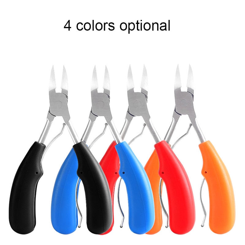 Nouvellement lourd orteil épais coupe-ongles pinces pédicure acier orteil coupe-ongles pour ongles épais ou incarné ongle