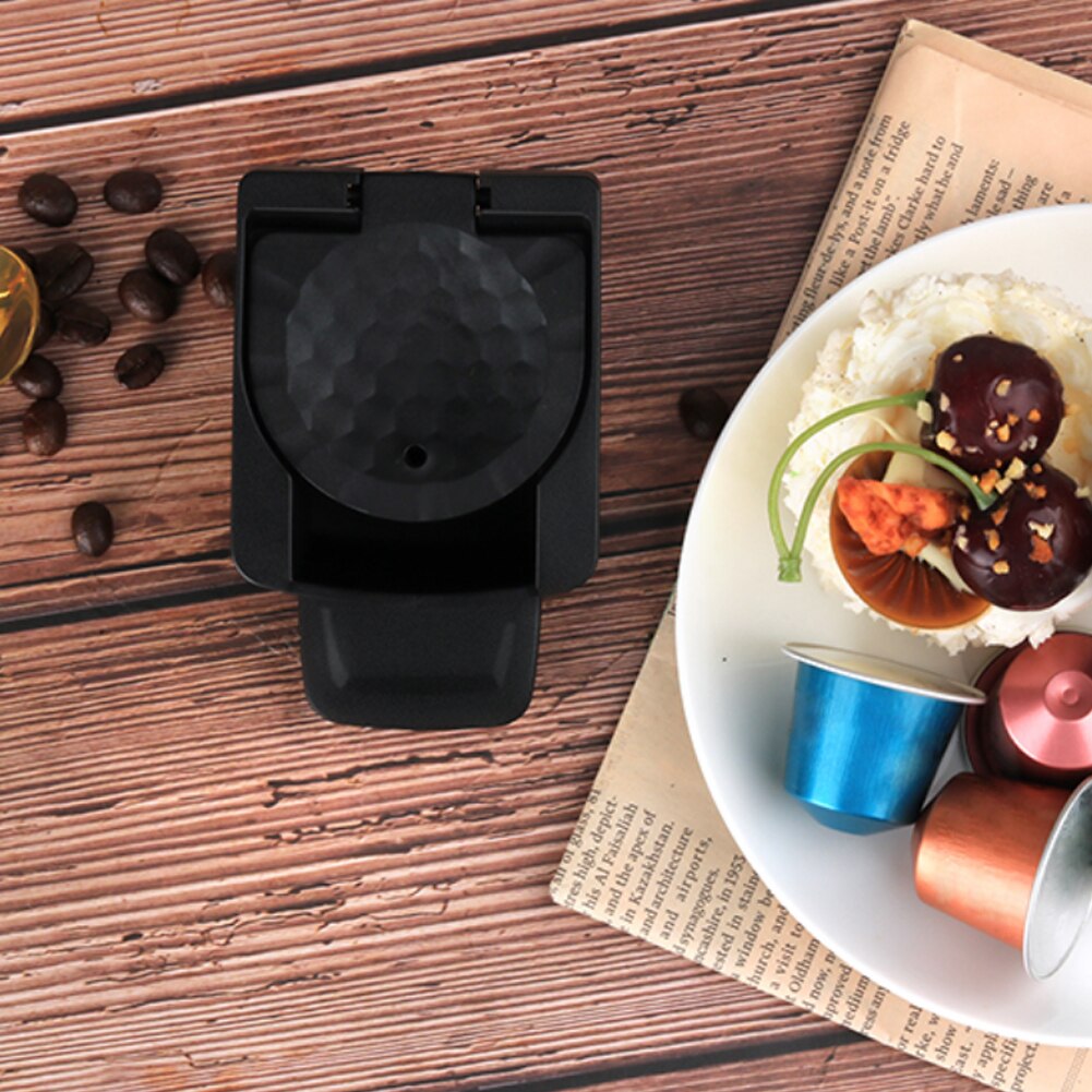 Nespresso Kapsel Adapter Edelstahl Unterstützte Mehrweg Coffeeware Schote mit Dolce Gusto für Kaffee Maschine Teile