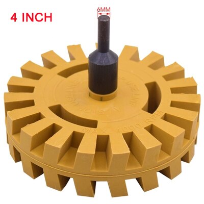 4" Eraser Wheel Car Decals Remover with Drill Adapter Kit Vinly sticker in Minutes Winder Wheel Tool Kit