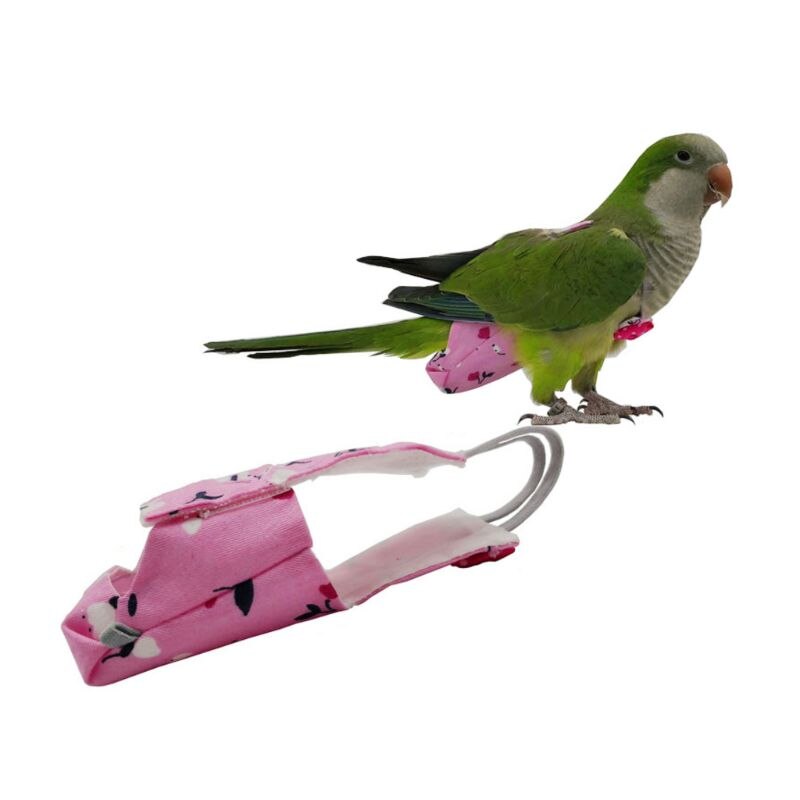 Papegaai Luier Met Bowtie Leuke Kleurrijke Fruit Bloemen Valkparkiet Duiven Kleine Medium Grote Huisdier Vogels Vlucht Pak Kleding Wasbare