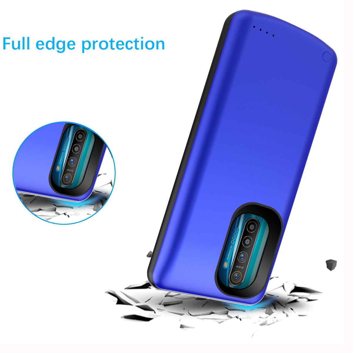 Coque de chargeur de batterie 6500mAh pour Oppo Realme X2 Pro, batterie de secours étendue