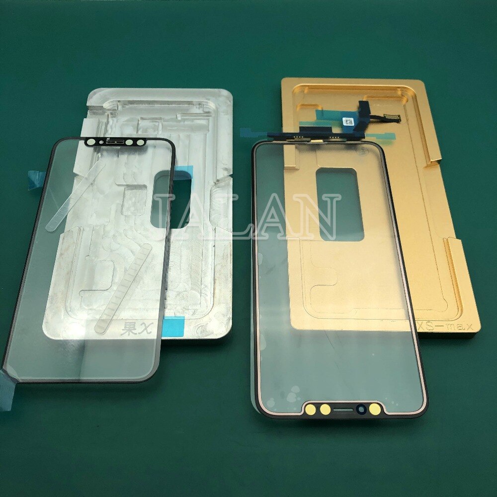 Positie mold voor iPhone XR 6.1/6.5 inch cd touch screen glas frame polarizser OCA digitizer locatie mold lamineren mold