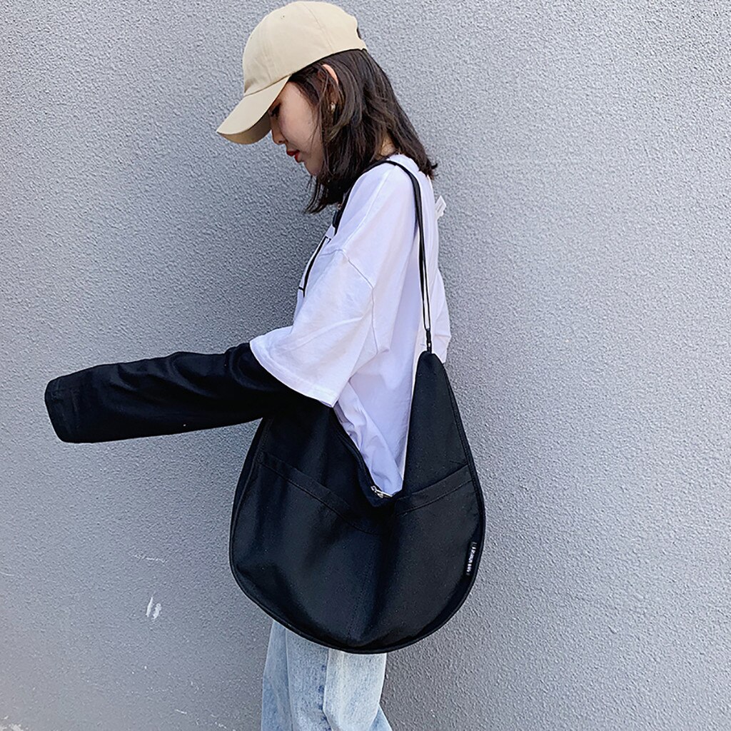 Vrouwen Mode Canvas Tas Grote Capaciteit Dumplings Duurzaam Vrouwelijke Handtas Tote Shopper canvas eco tassen Messenger Schoudertas