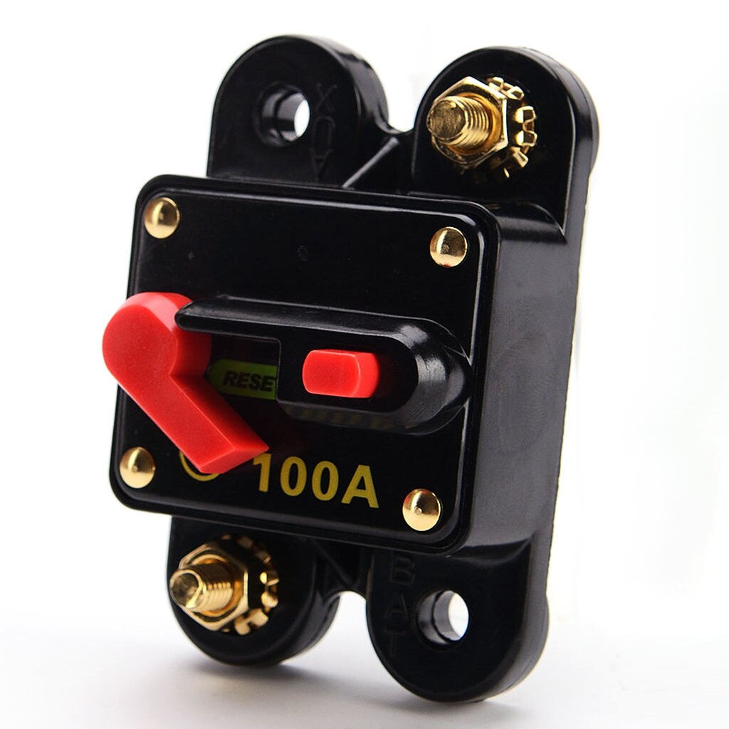 100 Amp Manual Reset Circuit Breaker Switch 12V 24V Car SUV Marine Boat