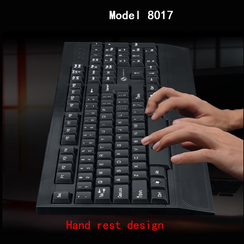 Office Business Keyboard and Mouse Waterproof Stand Support Keyboards Ergonomics Mause PC Computer 104 keys Suspension Key board