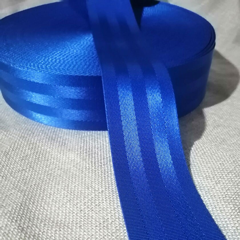 50Mm Blauw 3M-30M Diy Auto Seat Gordel Auto Gemodificeerde Gecertificeerd Kind Veiligheidsgordel Auto accessoires Swing Riem Rugzak Riem