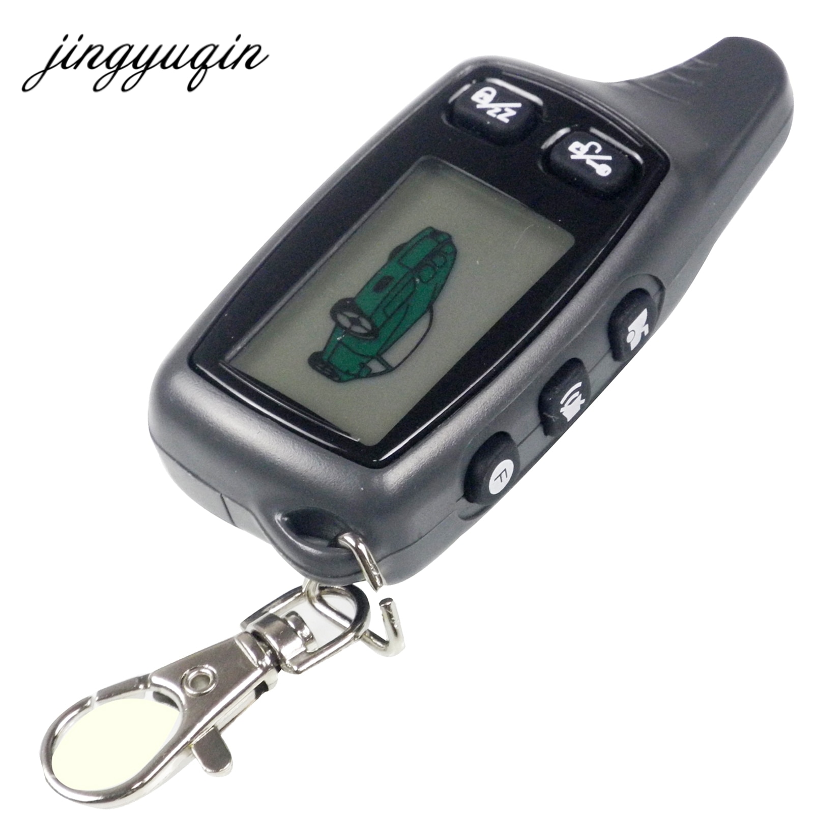 Jingyuqin Russische Versie 9030 Lcd Remote Voor Tomahawk TW9030 Auto Afstandsbediening Lcd Twee Richtingen Auto Alarm Systeem