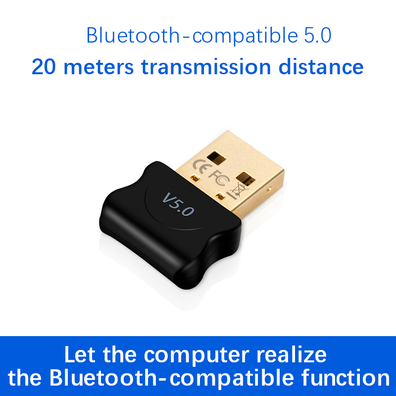 Draadloze Usb Bluetooth-Compatibel 5.0 Adapter Zender Muziek Ontvanger Mini Dongle Audio Adapter Voor Computer Laptop Tablet