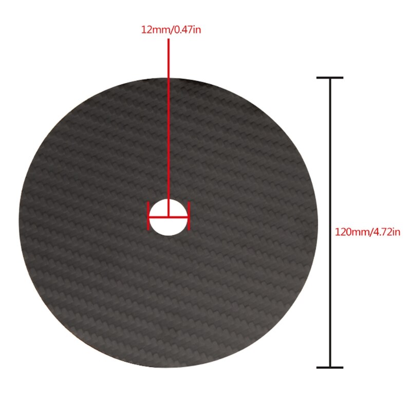 HiFi Carbon Fiber C D DVD Stabilizer Mat Top Tray Player Turntable Amp Cone Speaker Pad