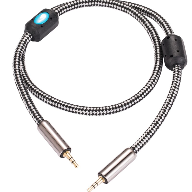 Audiophile 3.5mm Mini Jack AUX Cable for AMP PC Mobile Headphone Car 3.5 Male to Male Shielding OFC Audio Cable 1M 3M 5M 10M