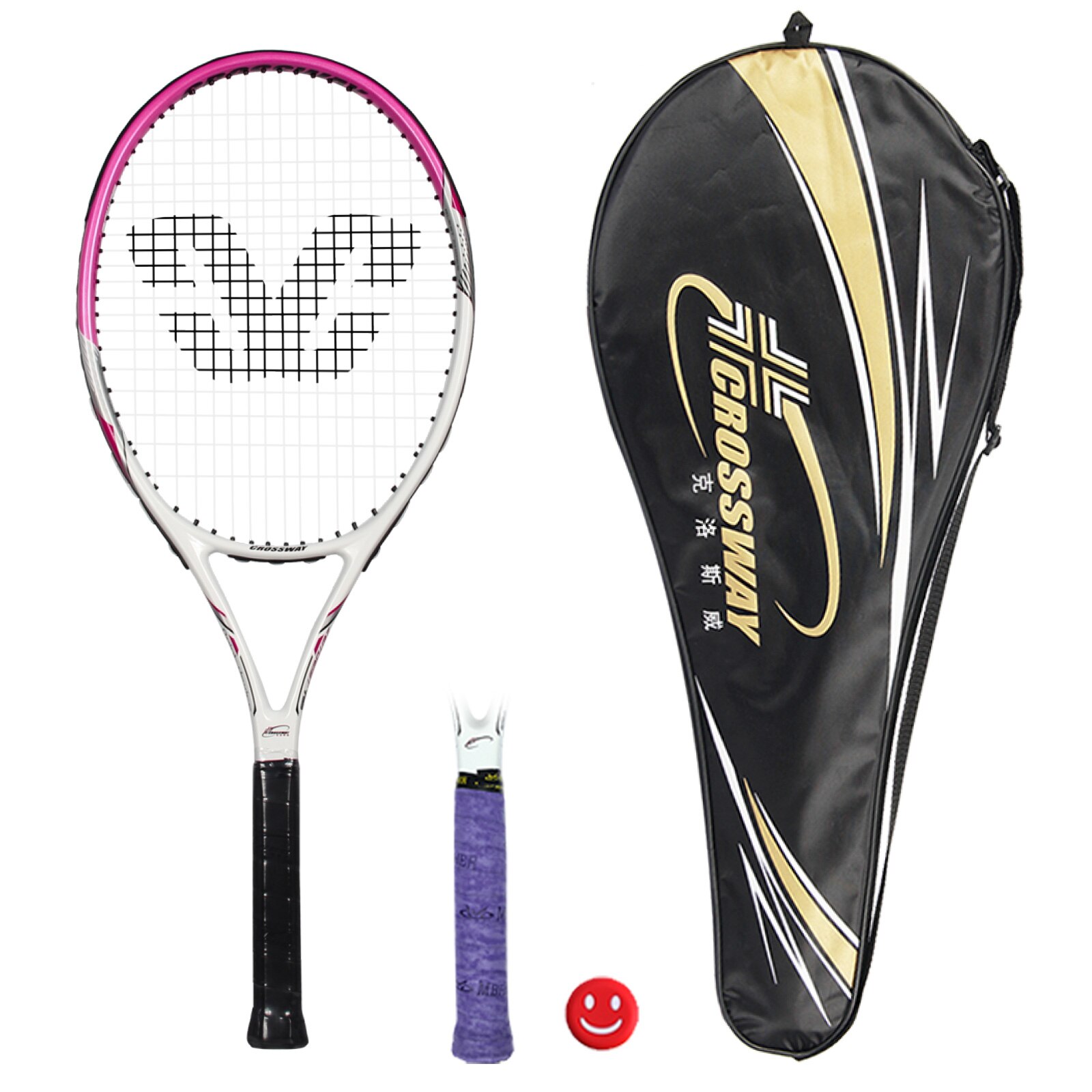 Raqueta para adultos de 27 pulgadas, raqueta para tenis de playa, para estudiantes, entrenamiento , raqueta de tenis para principiantes, Juego de 2 paquetes Multicolor opcional