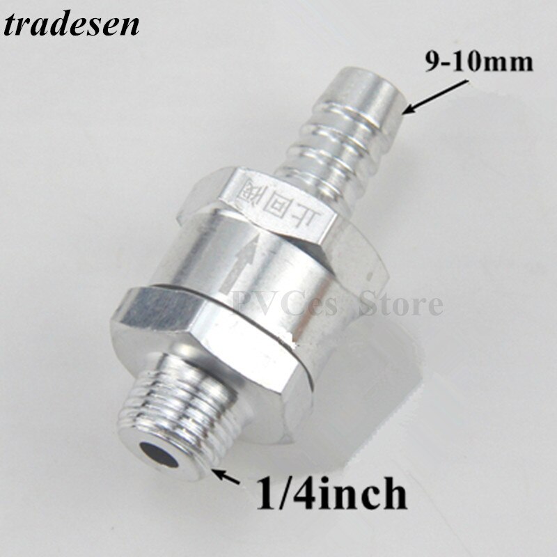 Valve anti-retour de carburant en alliage d'aluminium, 6/8/10/ 12/14/16mm, Valve unidirectionnelle, raccord de tuyau de carburateur